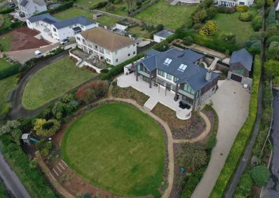 Aerial view of the whole estate of The Chase property development